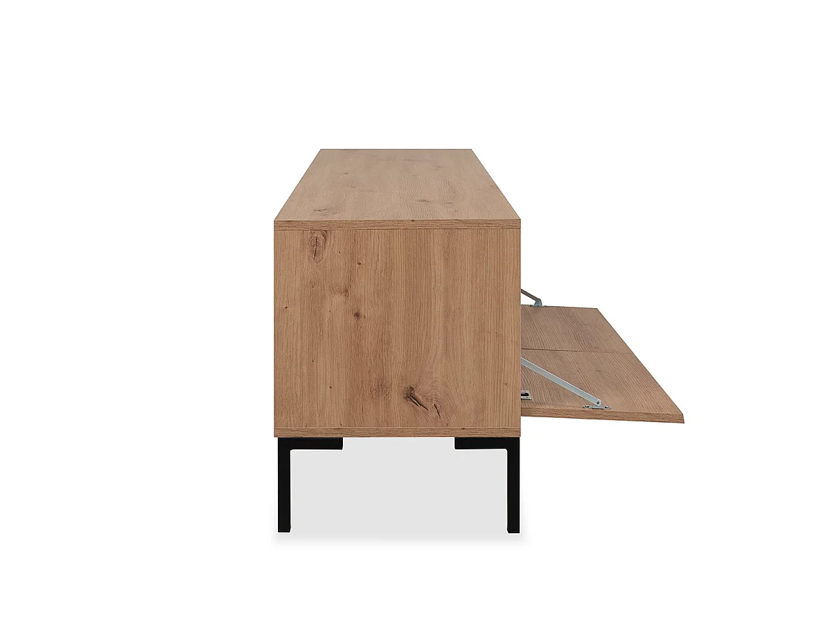 Meuble TV 2 Abattants 2 Niches L150 cm - PLOCK