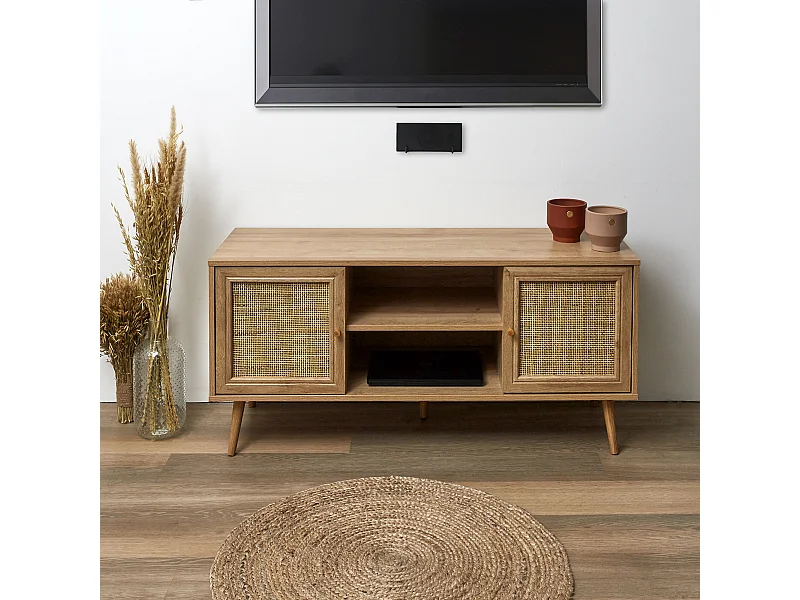 TV-Möbel aus Holz 2 Türen Bali