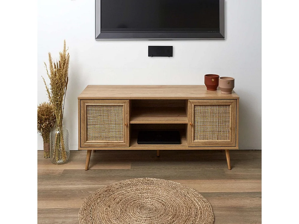 TV-Möbel aus Holz 2 Türen Bali