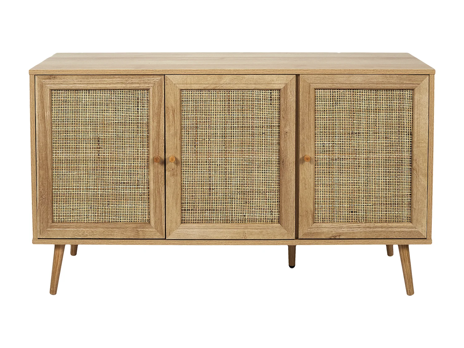Buffet 3 Deuren Bali Bruin Vintage en Tropische Stijl