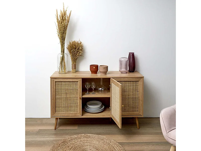 Buffet 3 Portes Bali Marron