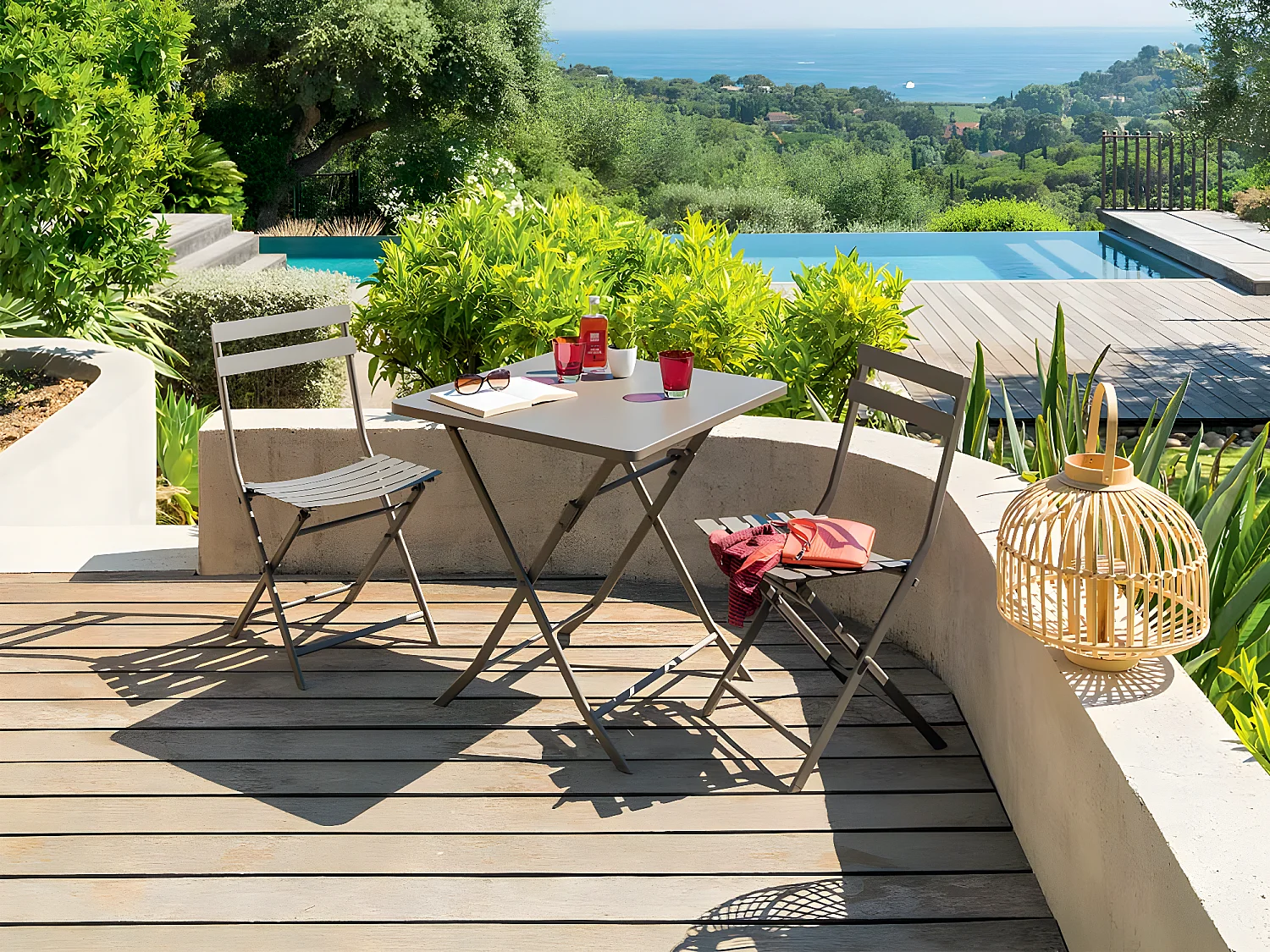 Table de jardin carrée Greensboro 70 x 70 cm Tonka - Hespéride