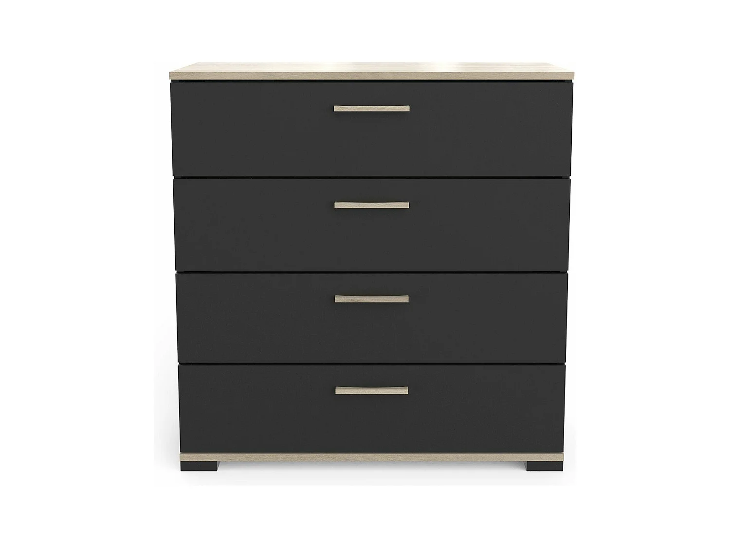 Ladenkast 4 laden eikenhouten decor - L 79,7 cm