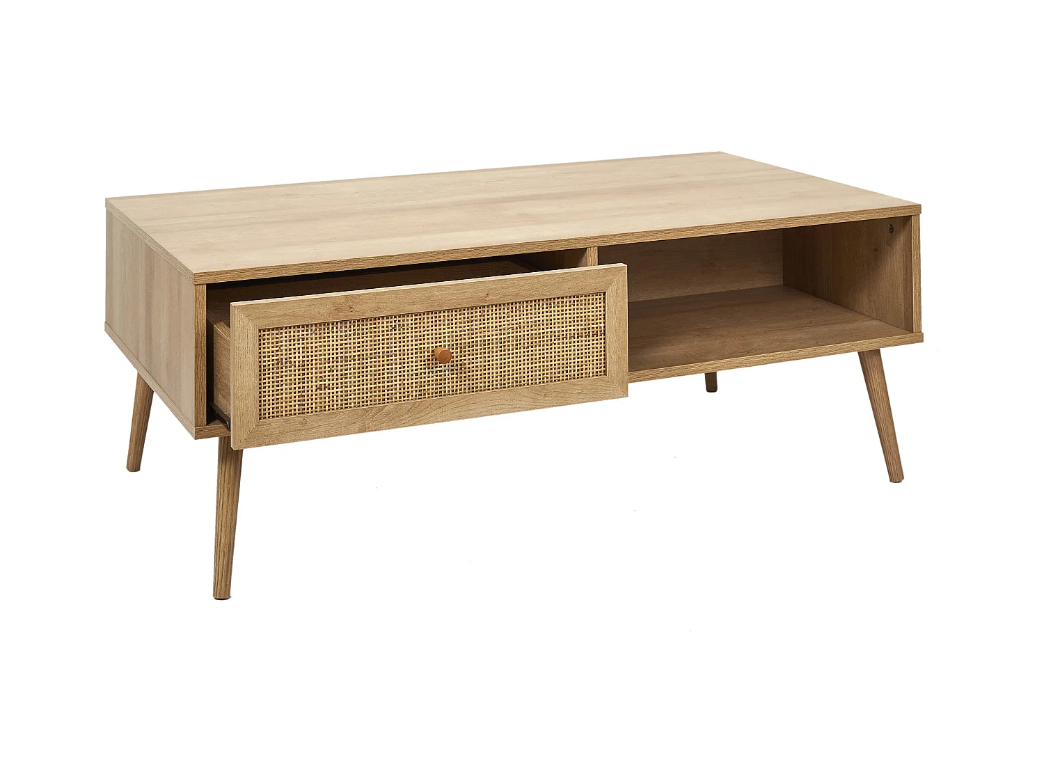 Couchtisch aus Holz 1 Schublade Bali