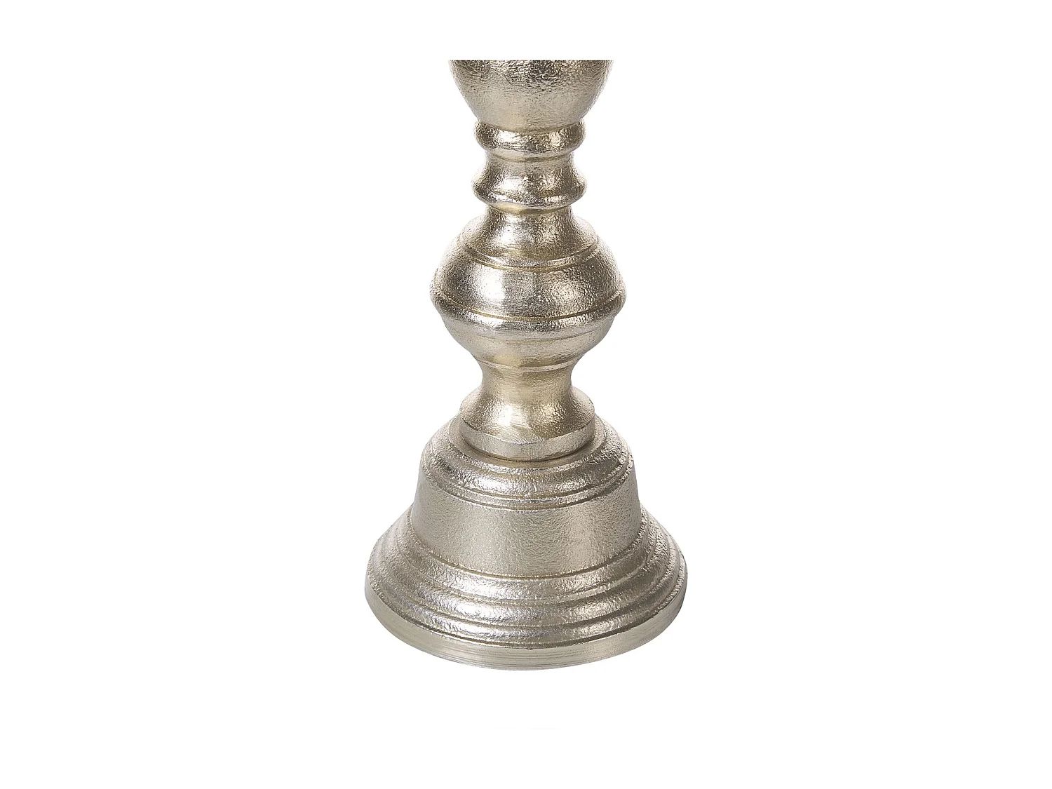 Lot de 2 bougeoirs CUBA Métal 37/28 cm Doré