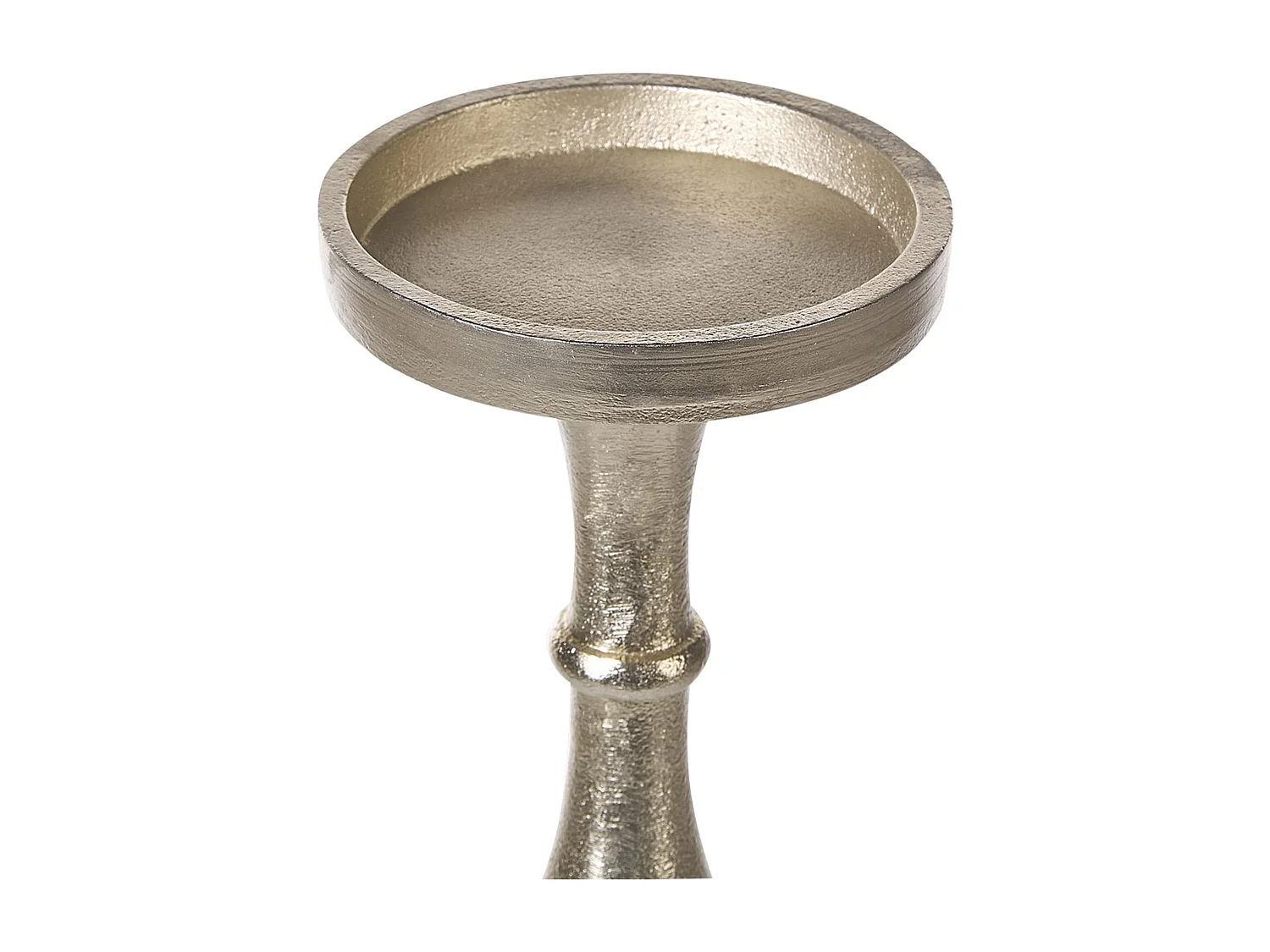 Lot de 2 bougeoirs CUBA Métal 37/28 cm Doré