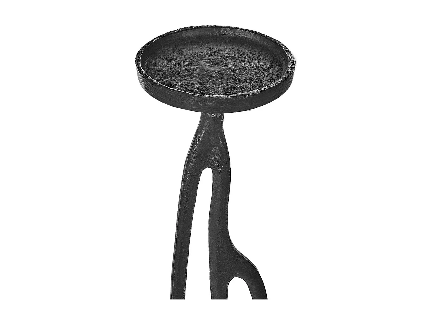 Zestaw 3 świeczników BUNI Metal 54/68/84 cm Czarny