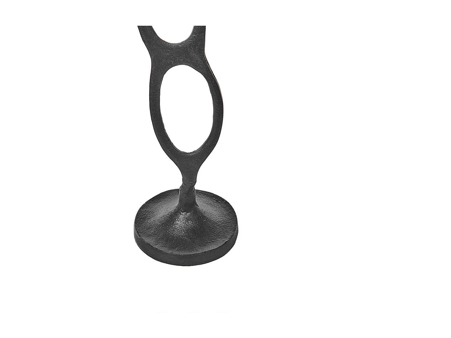 Zestaw 3 świeczników BUNI Metal 54/68/84 cm Czarny