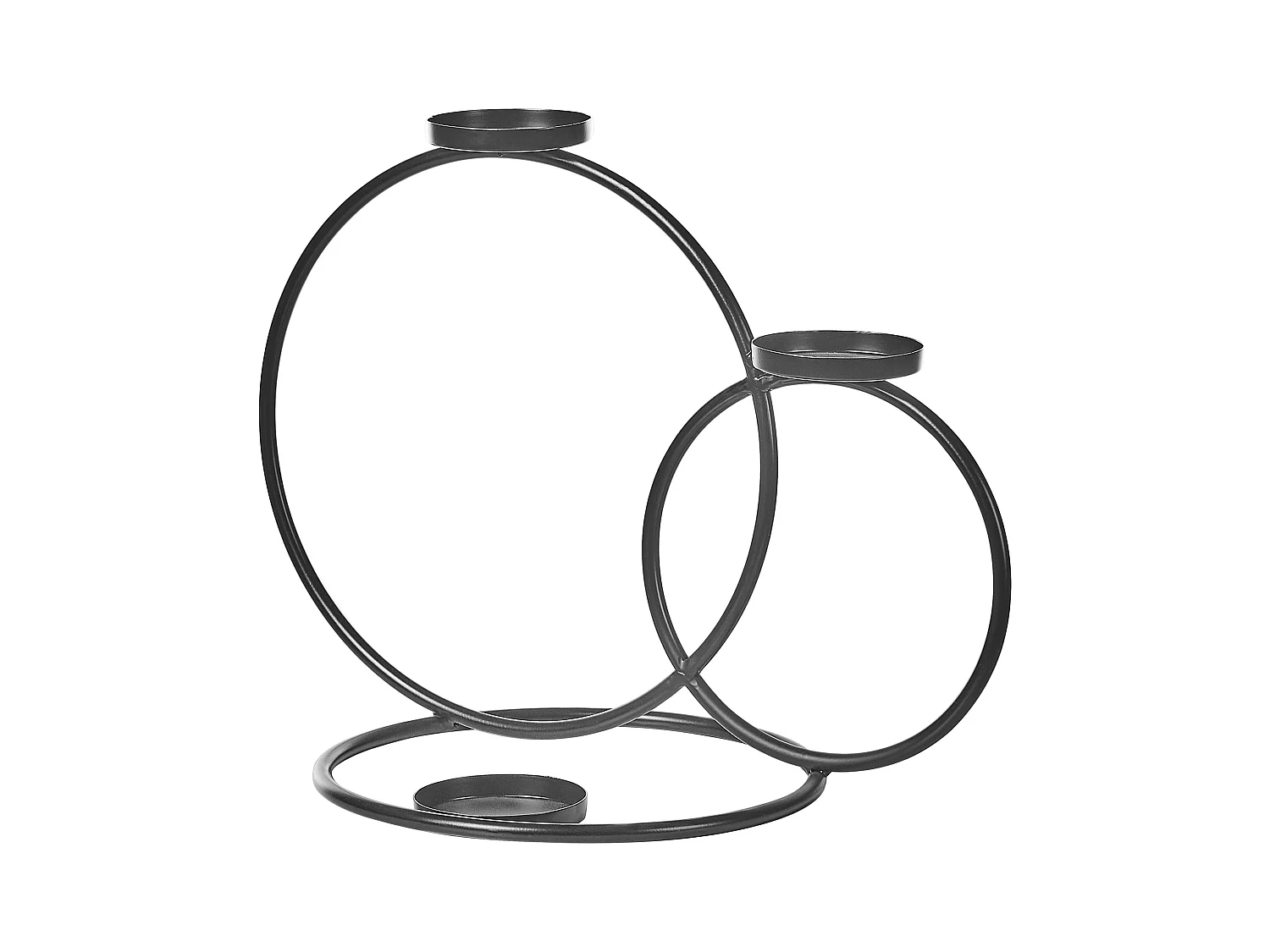 Świecznik CAKUNG Metal 33 cm Czarny