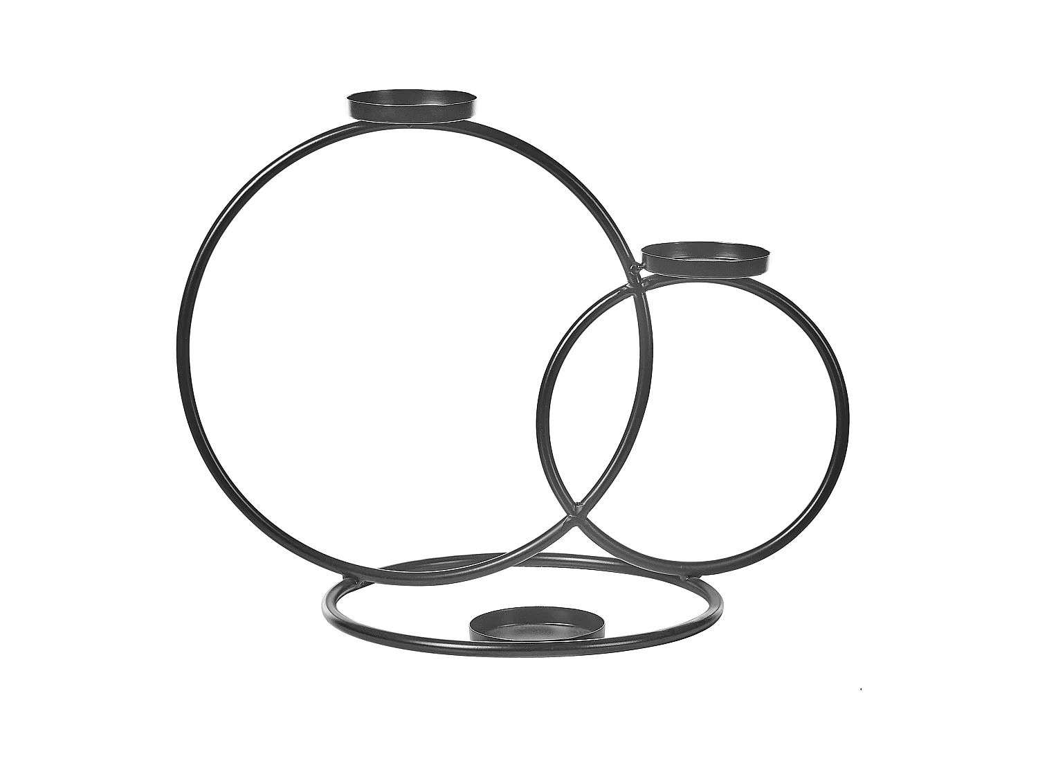 Świecznik CAKUNG Metal 33 cm Czarny