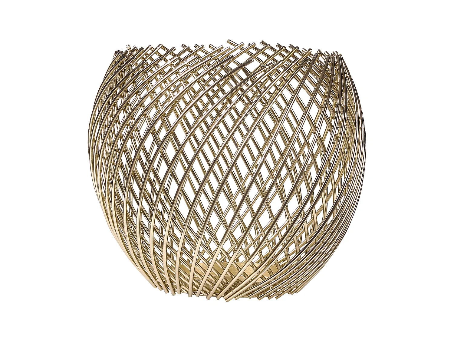 Lot de 2 bougeoirs TANDUY Métal 18/22 cm Doré