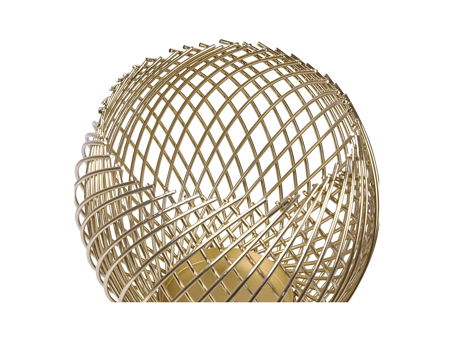 Lot de 2 bougeoirs TANDUY Métal 18/22 cm Doré