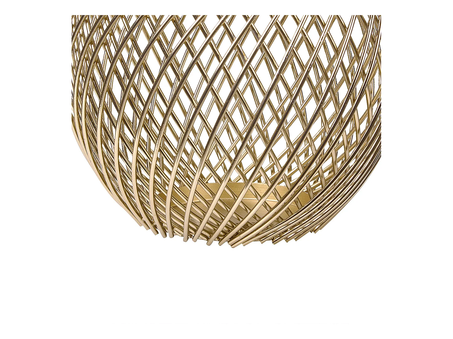 Lot de 2 bougeoirs TANDUY Métal 18/22 cm Doré