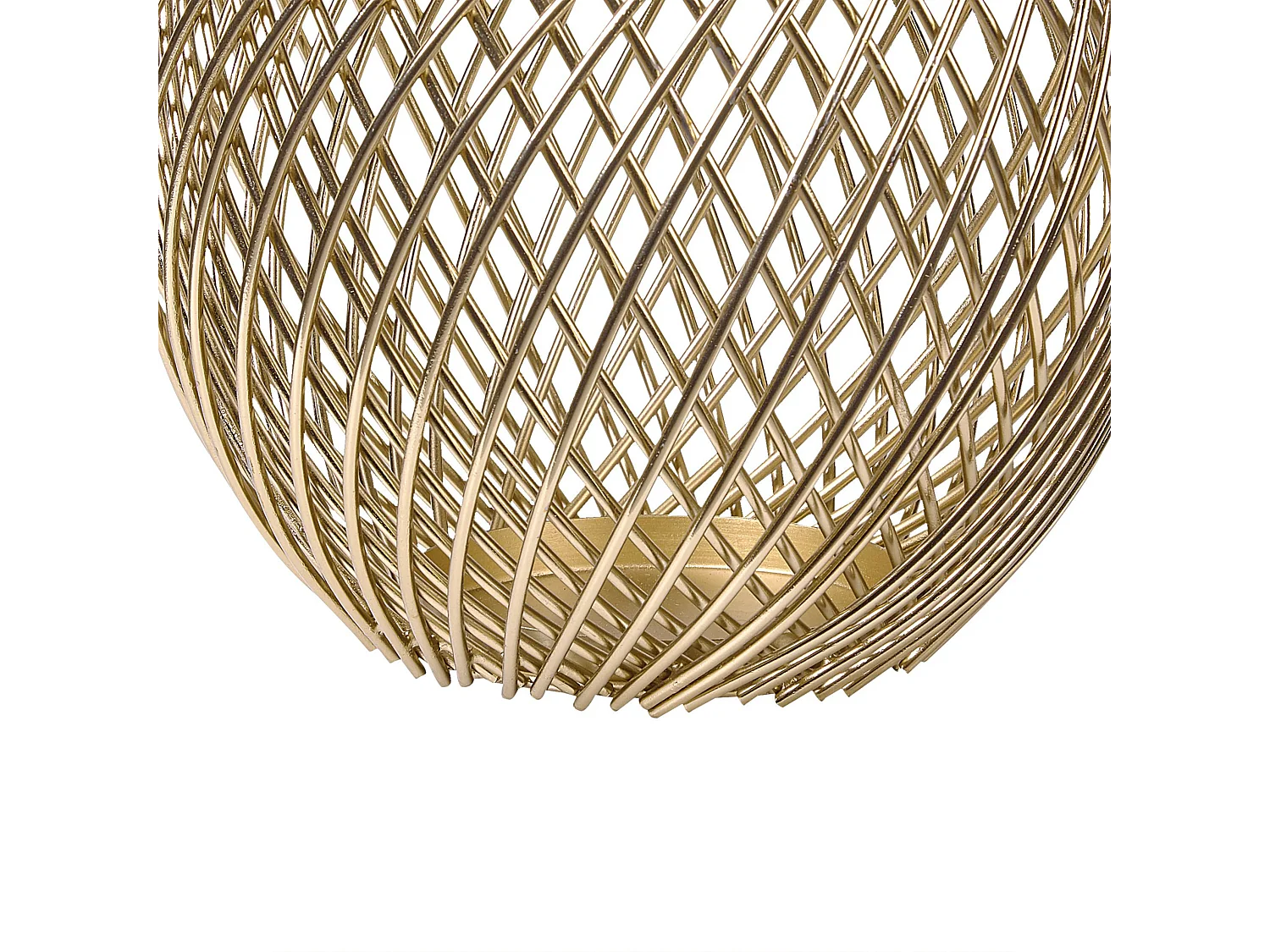 Lot de 2 bougeoirs TANDUY Métal 18/22 cm Doré