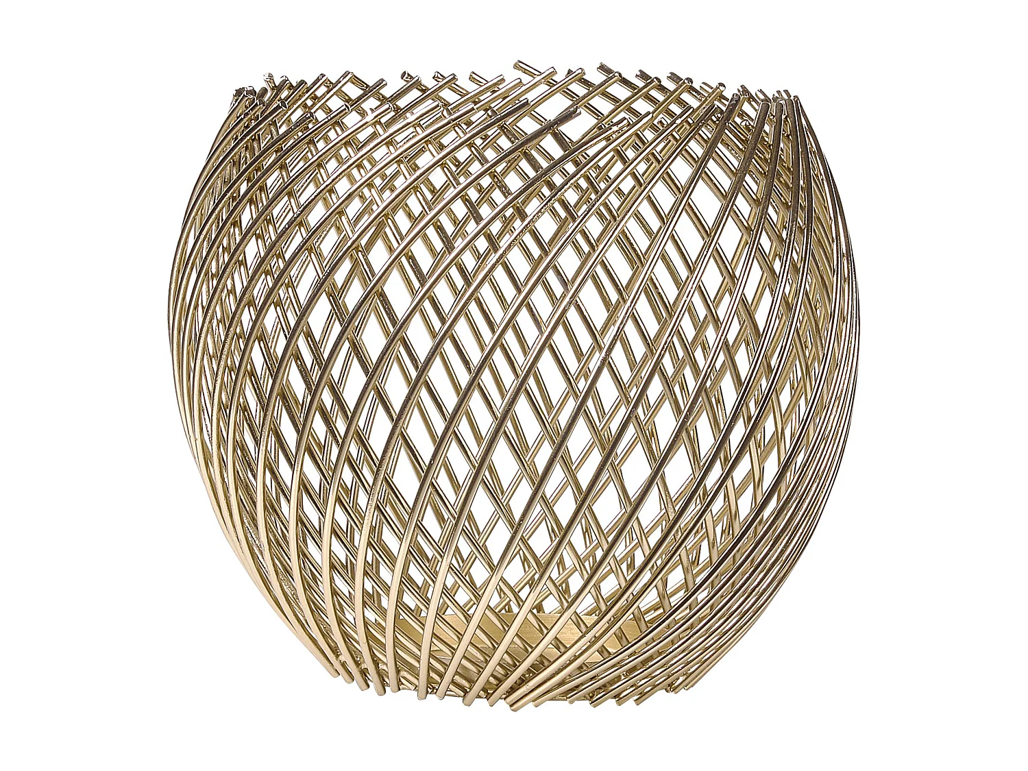 Lot de 2 bougeoirs TANDUY Métal 18/22 cm Doré