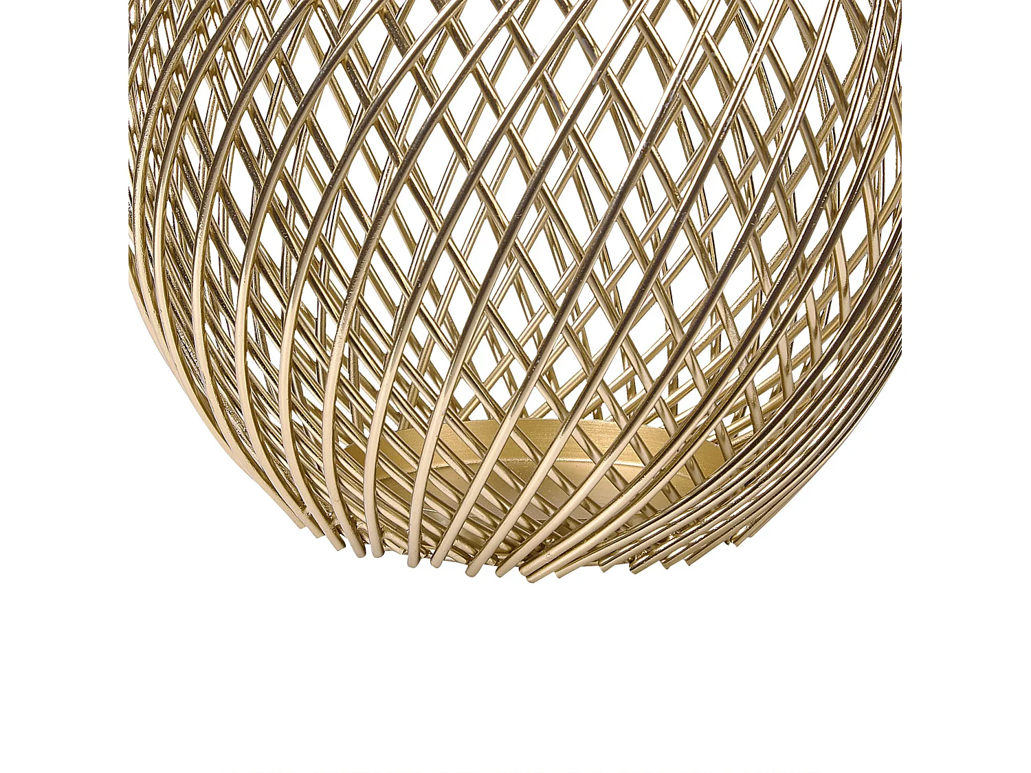Lot de 2 bougeoirs TANDUY Métal 18/22 cm Doré