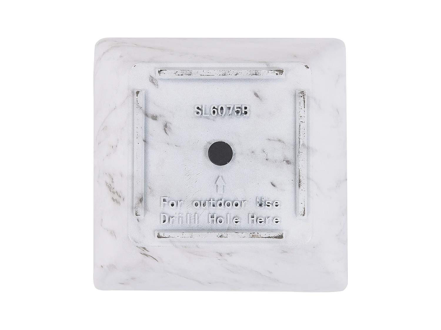 Conjunto de 2 vasos para plantas MIRO Pedra 35 cm Branco