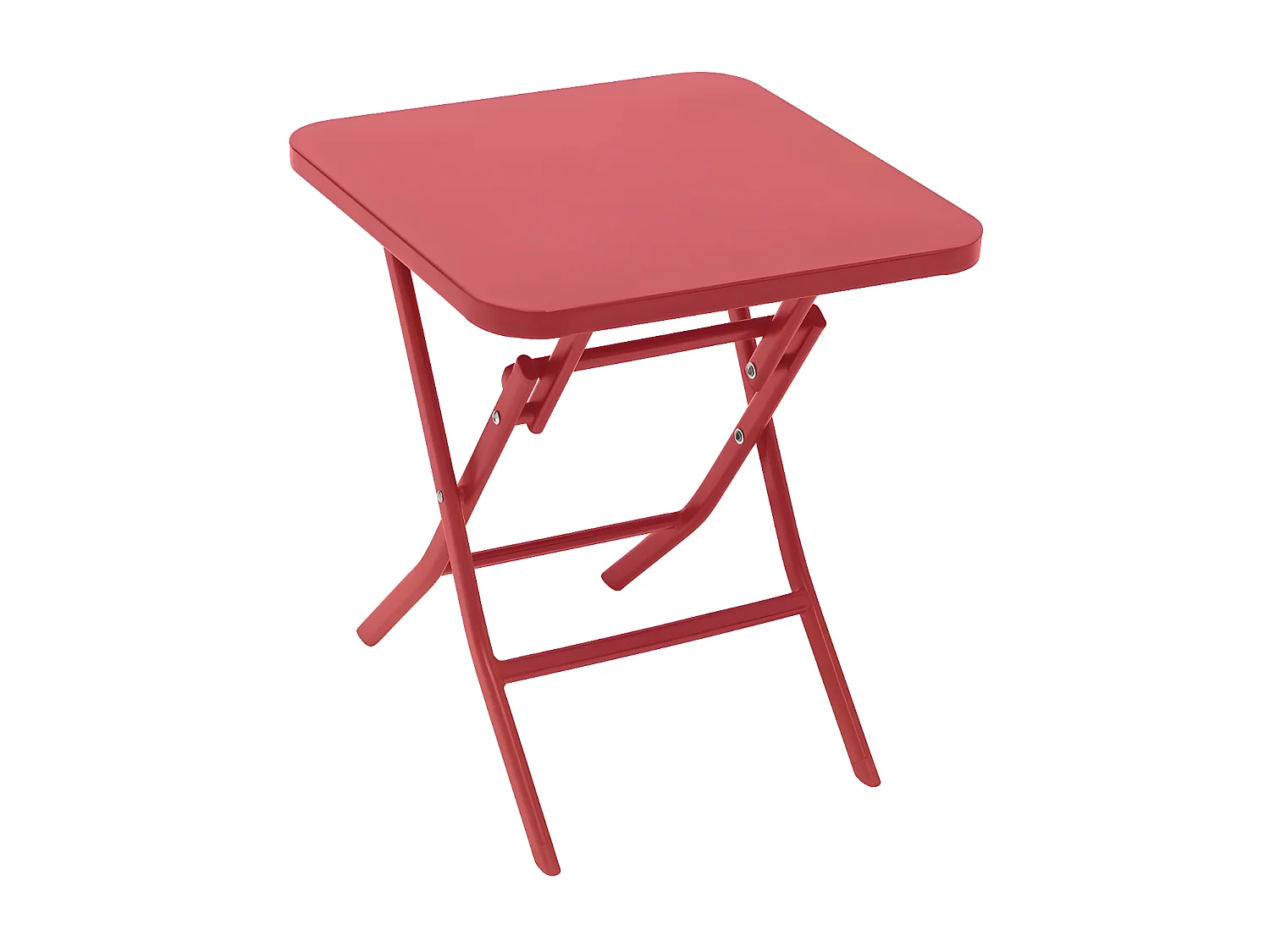 Table d'appoint pliante 40x40 Greensboro groseille Hespéride