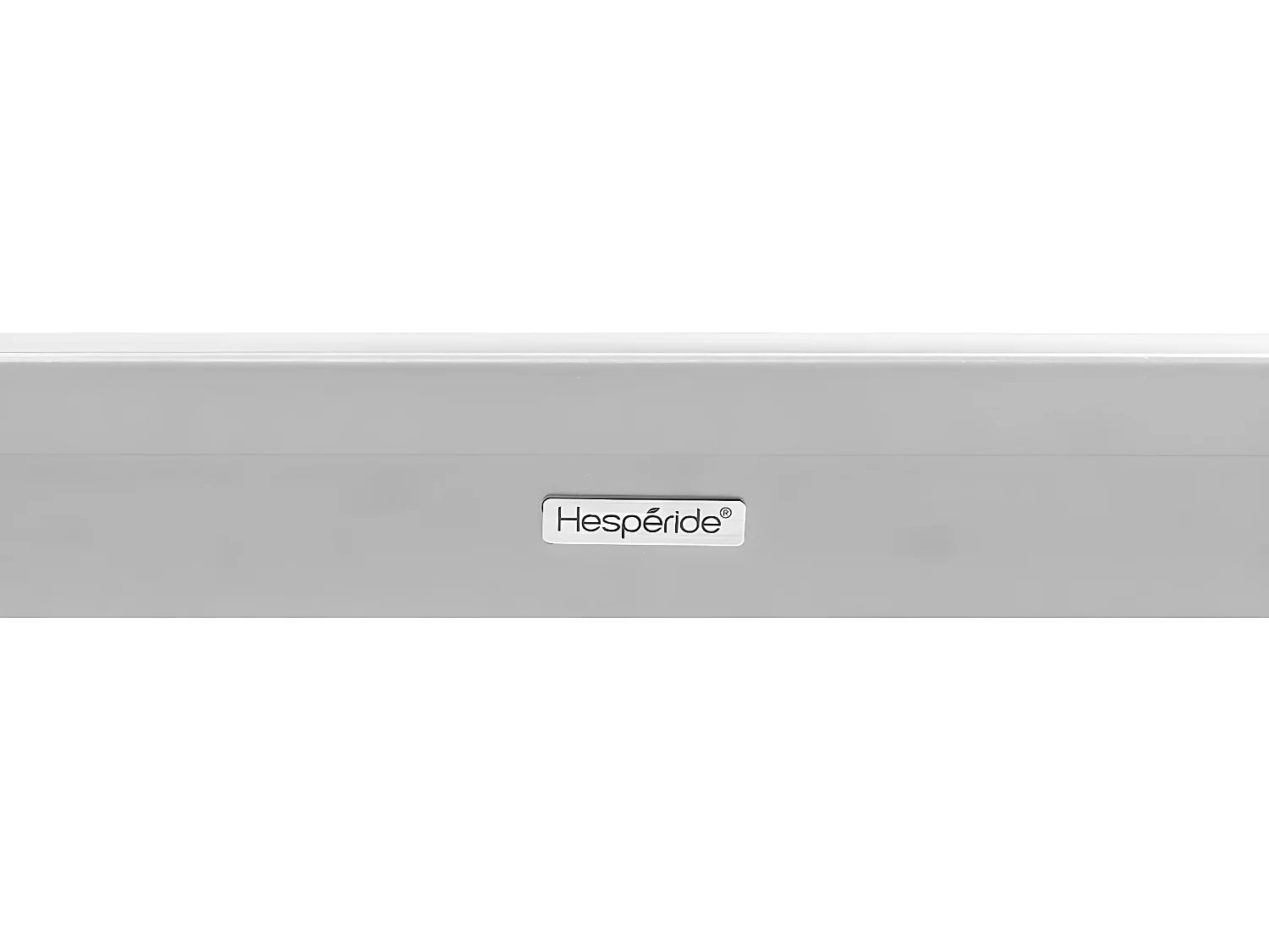 Table extensible rectangulaire alu Lin/Blanc Pavane - 8/12 places - Hespéride
