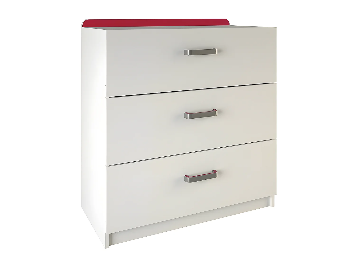 Commode 3 tiroirs reverso rose ou bleu