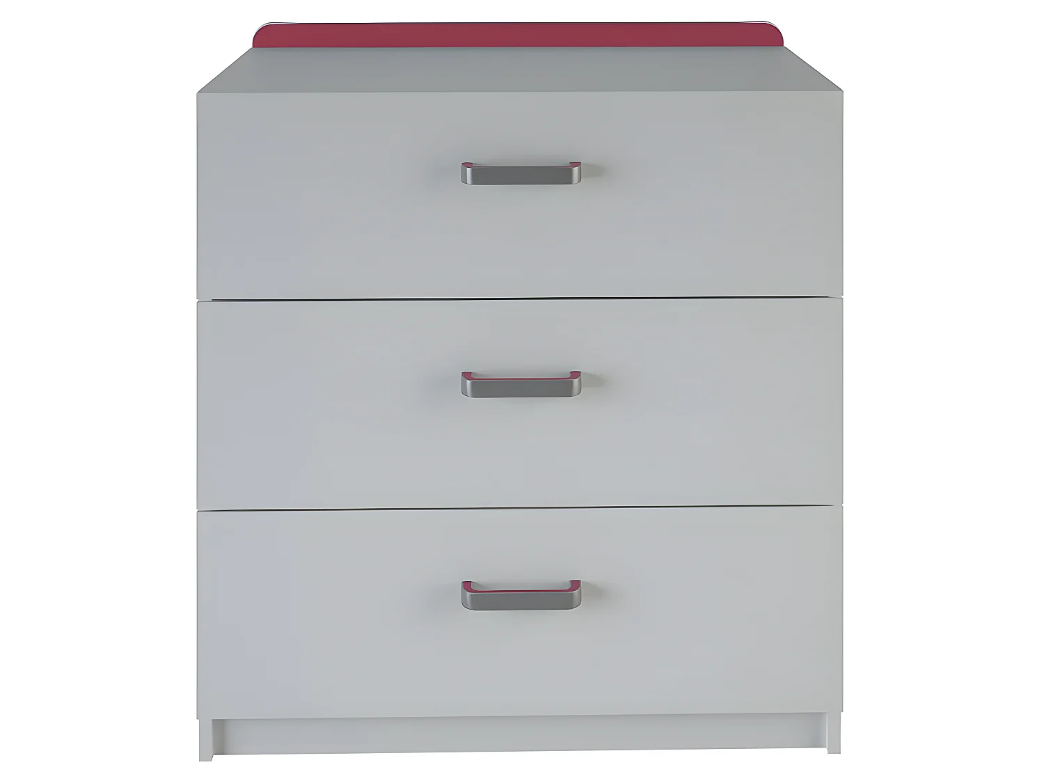 Commode 3 tiroirs reverso rose ou bleu