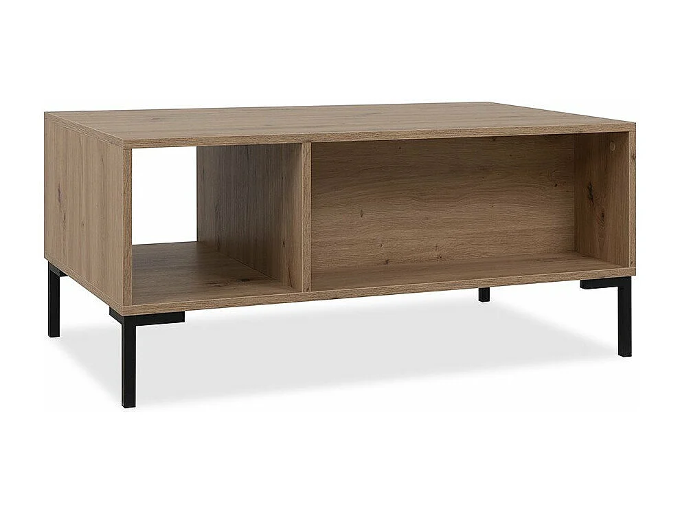 Couchtisch mit 2 Türen und 1 Nische L100 cm - Plock