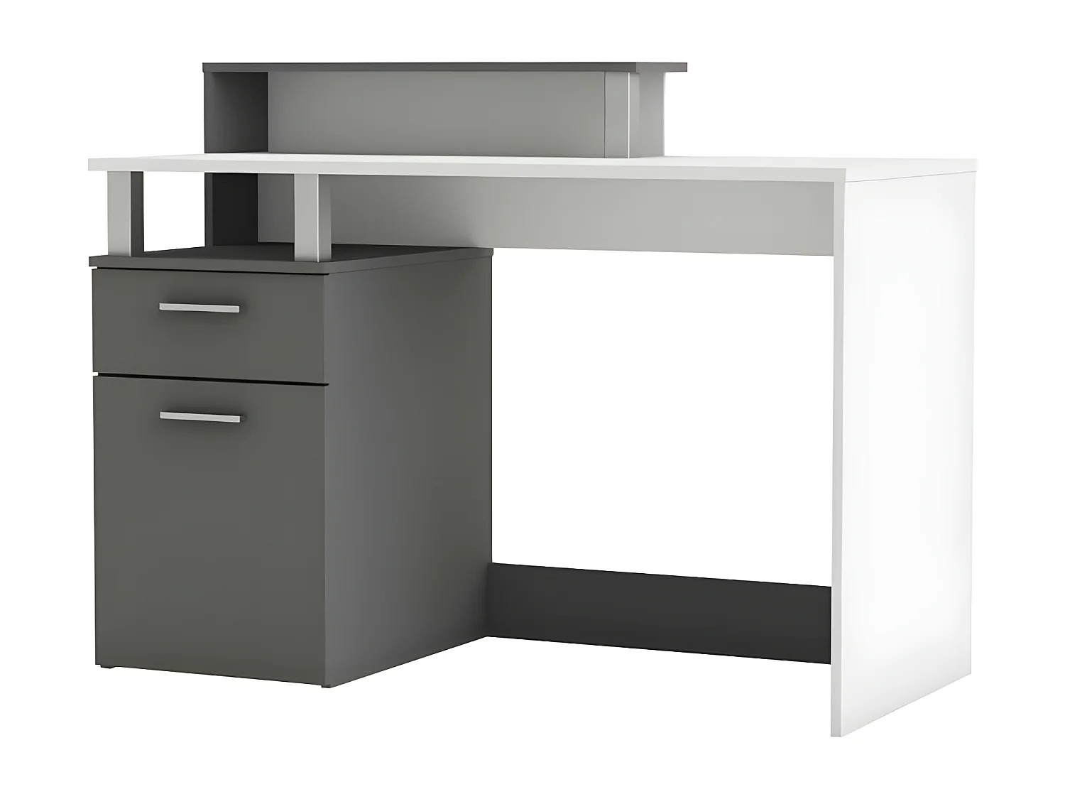 Bureau multimédia Devin - Gris