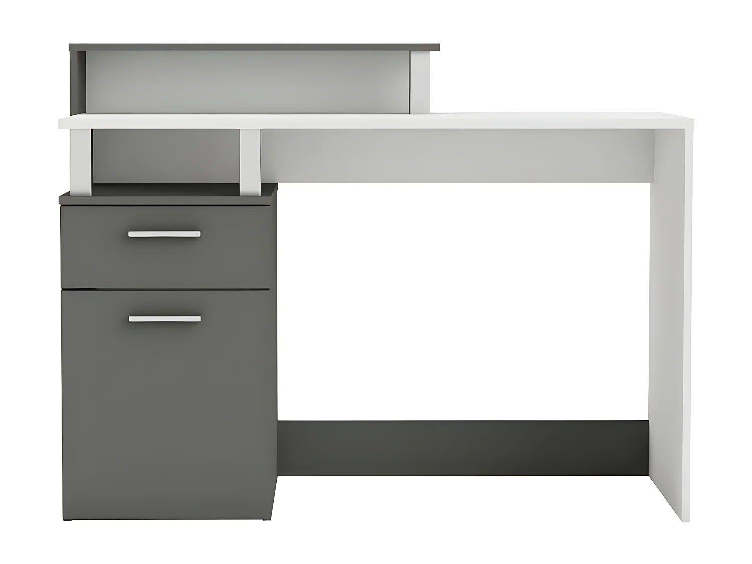 Bureau multimédia Devin - Gris