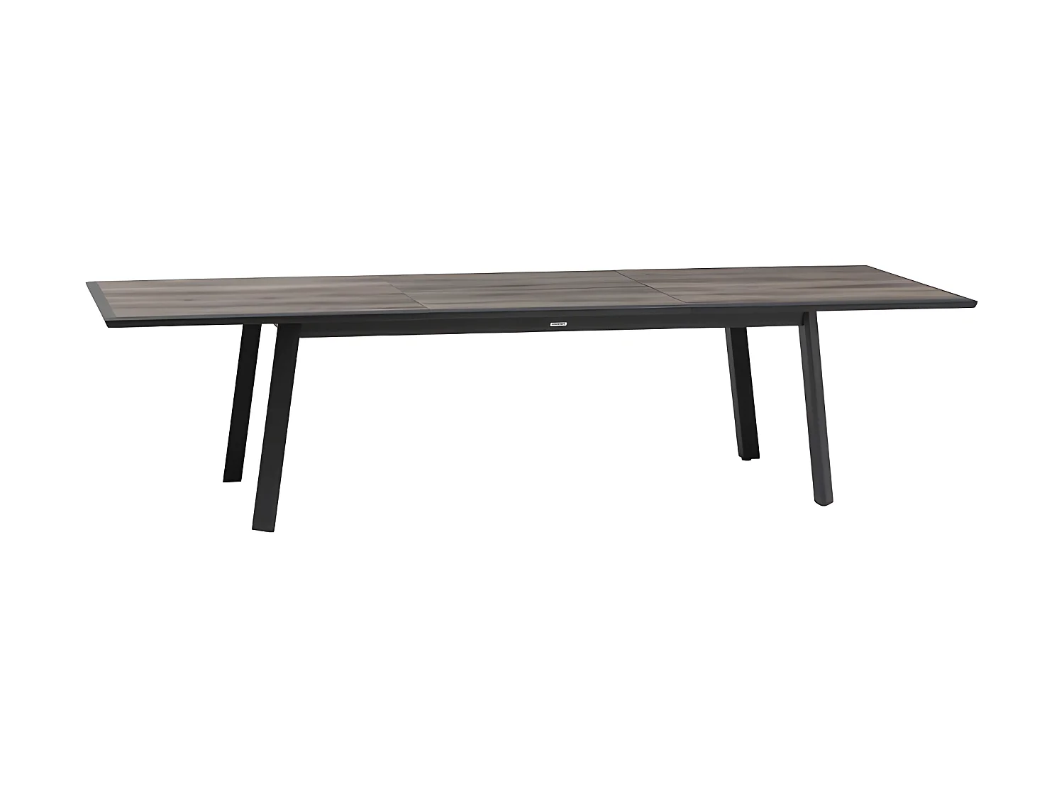 Table extensible ECP 12p pécan/graphite Pavane Hespéride
