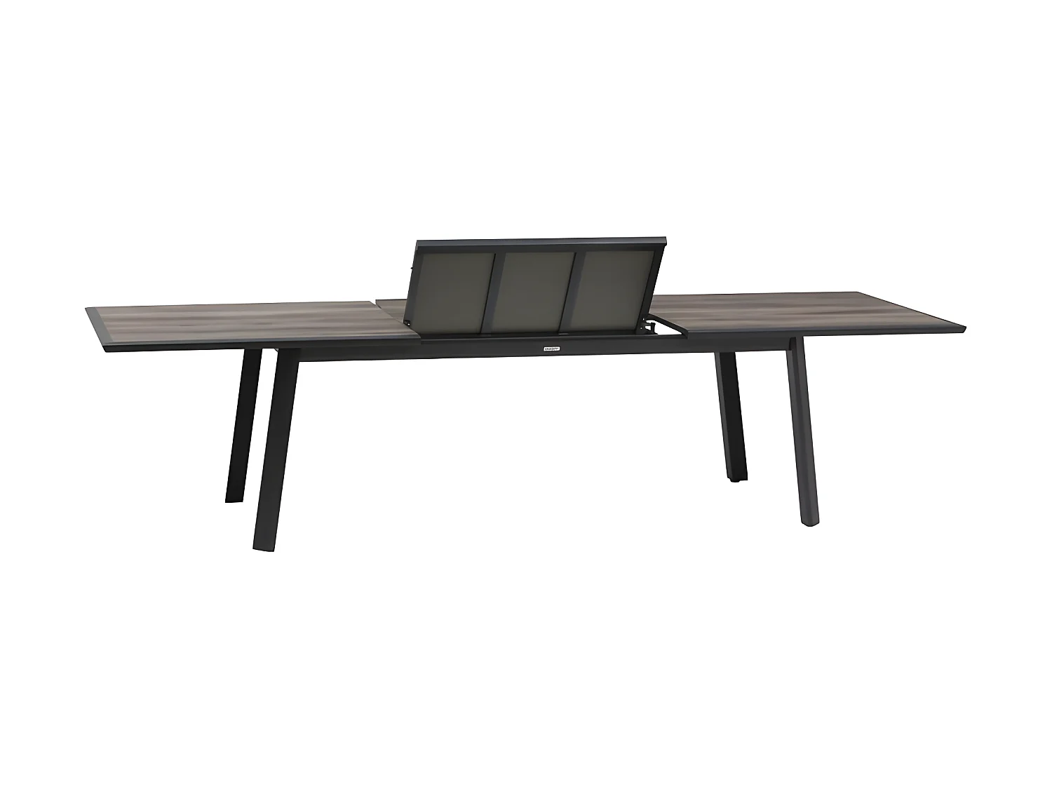 Table extensible ECP 12p pécan/graphite Pavane Hespéride