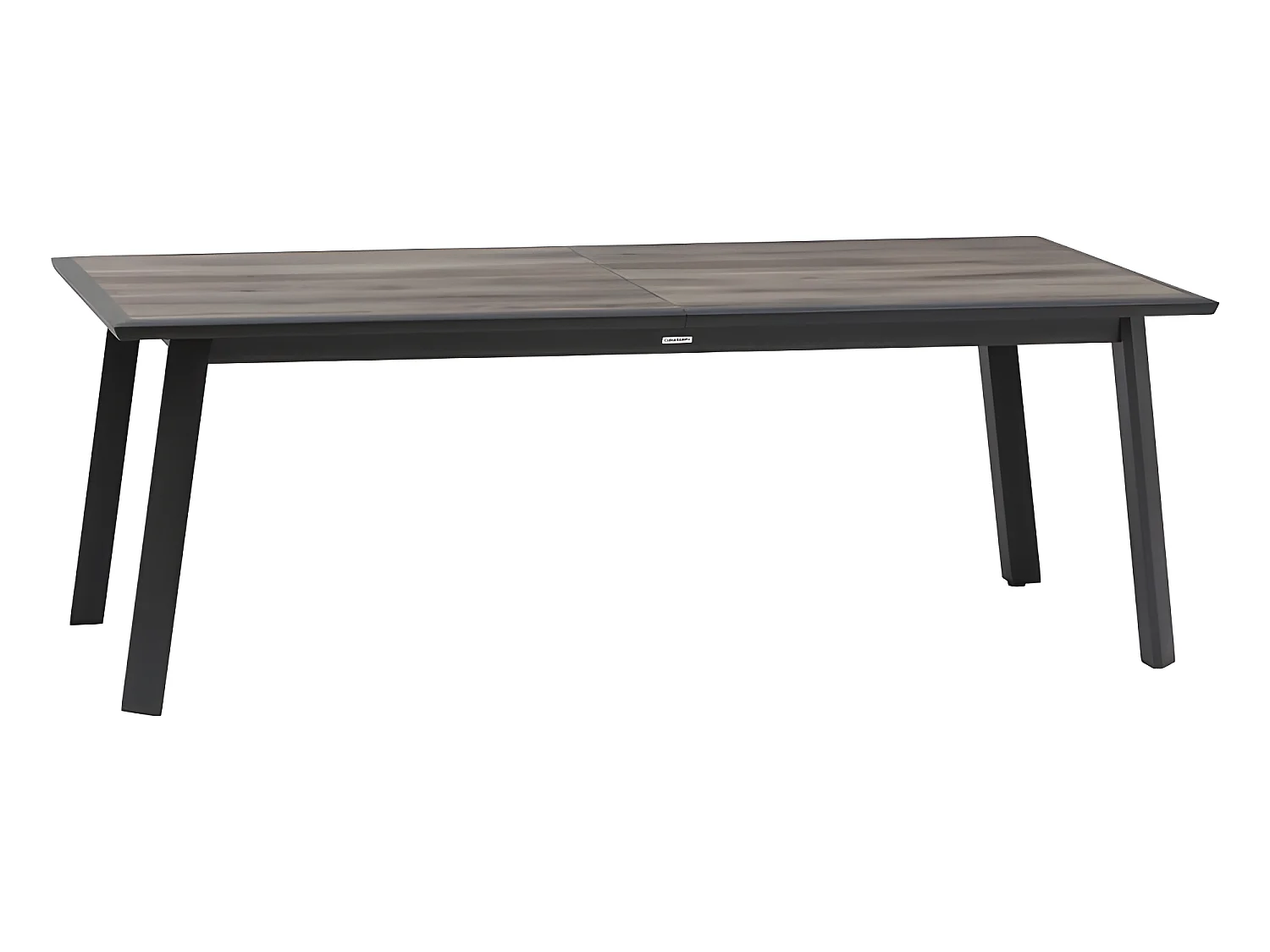 Table extensible ECP 12p pécan/graphite Pavane Hespéride