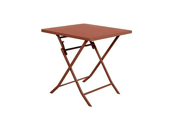 Table carrée pliante Greensboro 2p ambre Hespéride