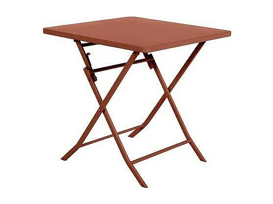 Table carrée pliante Greensboro 2p ambre Hespéride