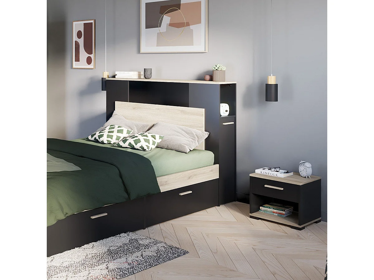 Chevet 1 tiroir H37,2 cm - IZZY