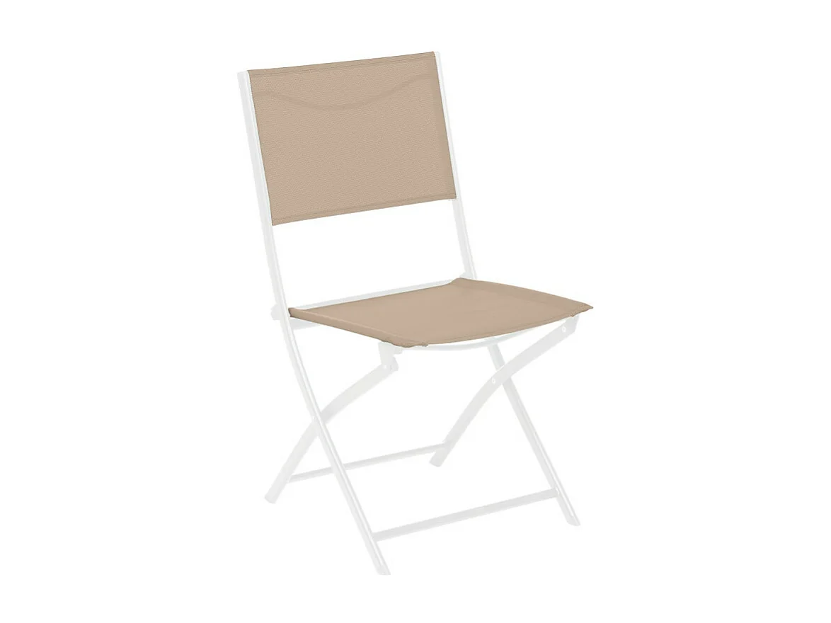 Chaise pliante Modula lin/blanc Hespéride