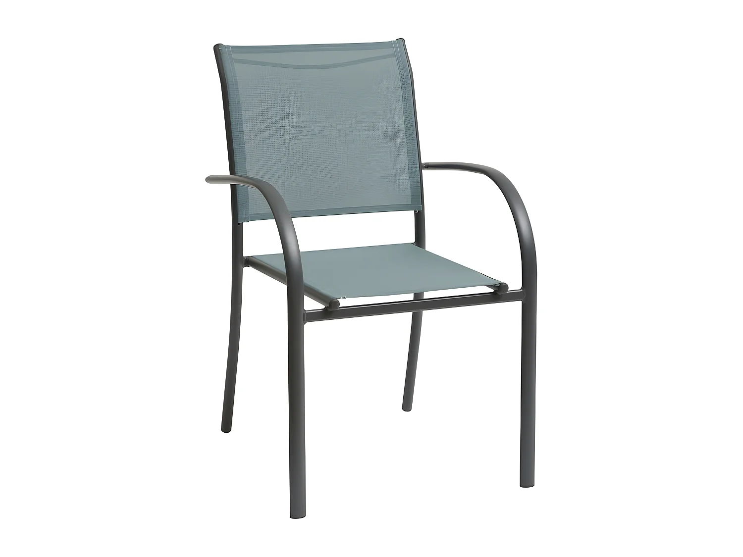 Fauteuil empilable Piazza Hespéride jade/graphite