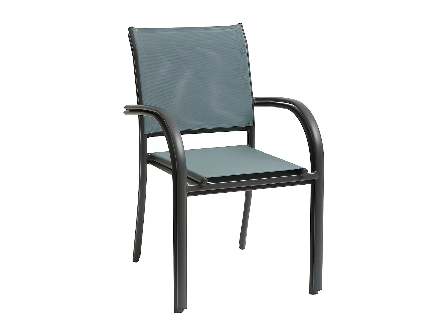 Fauteuil empilable Piazza Hespéride jade/graphite