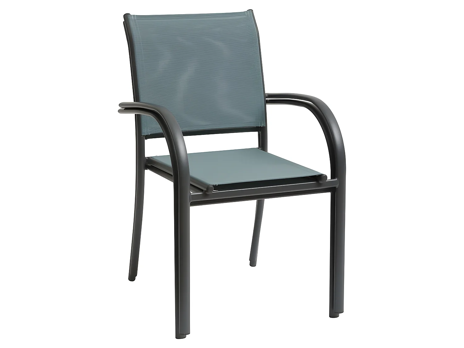 Fauteuil empilable Piazza Hespéride jade/graphite