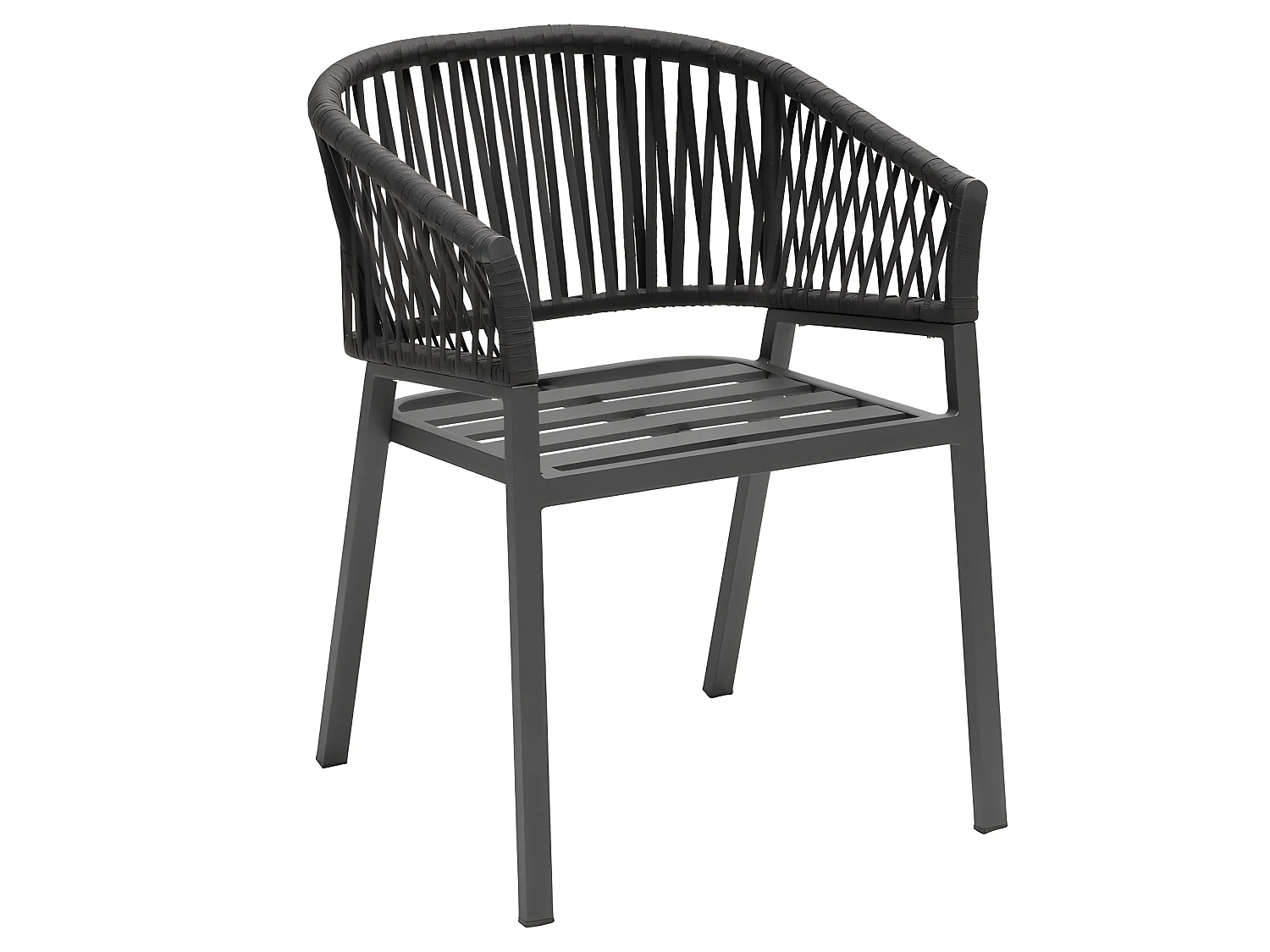 Fauteuil Oriengo mailles anthracite/graphite Hespéride