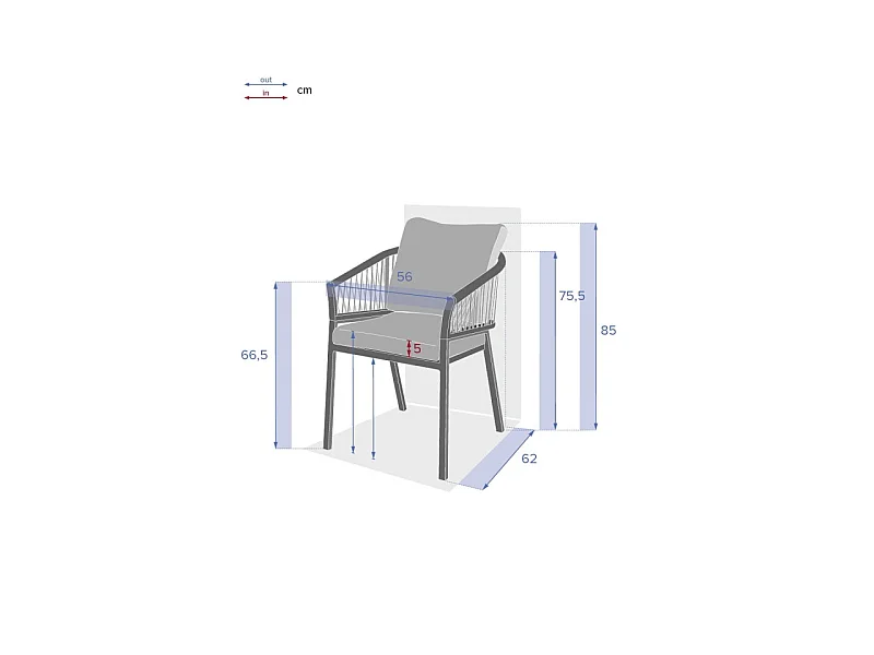 Fauteuil Oriengo mailles miel/praline Hespéride