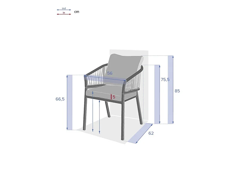 Fauteuil Oriengo mailles miel/praline Hespéride