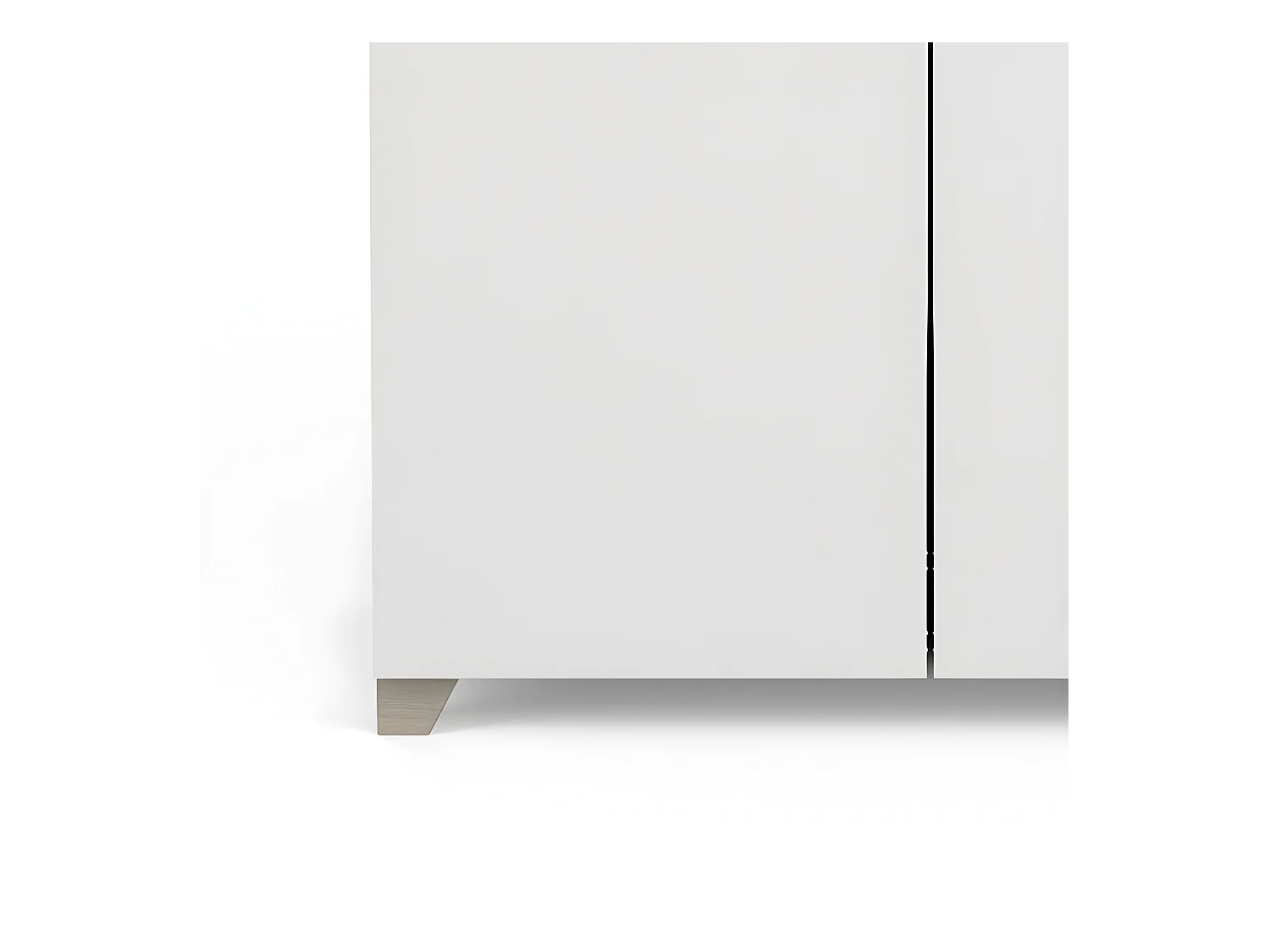 Armoire 2 portes penderie + lingère Izzy blanc et bois