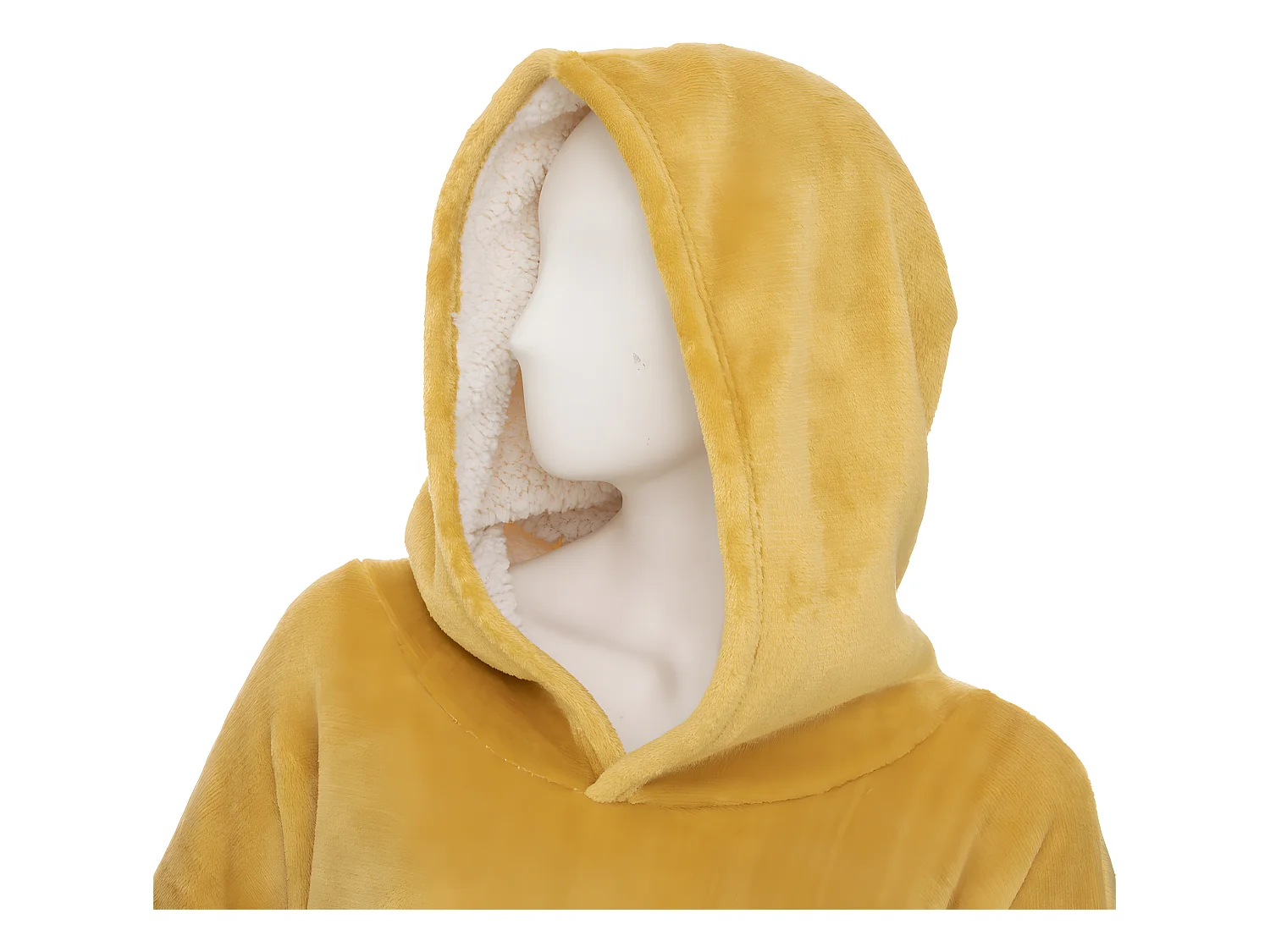 Plaid Sweat Manche "Flan" 85x118cm Ocre