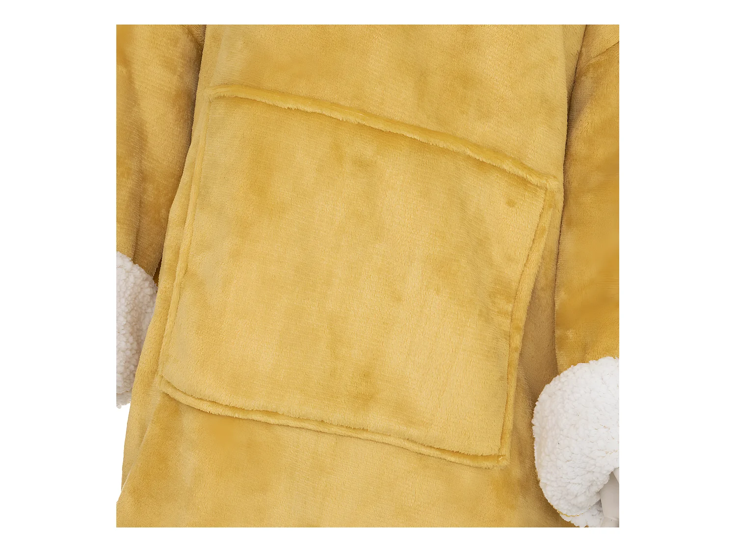 Plaid Sweat Manche "Flan" 85x118cm Ocre