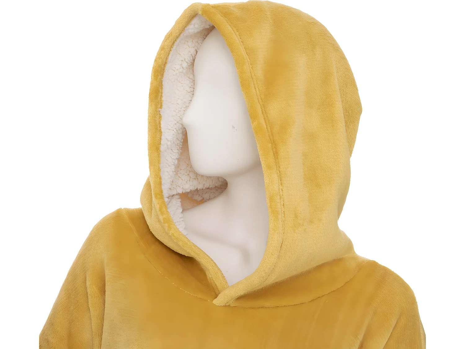 Plaid Sweat Manche "Flan" 85x118cm Ocre