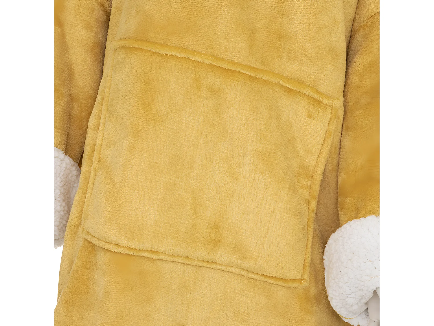 Plaid Sweat Manche "Flan" 85x118cm Ocre