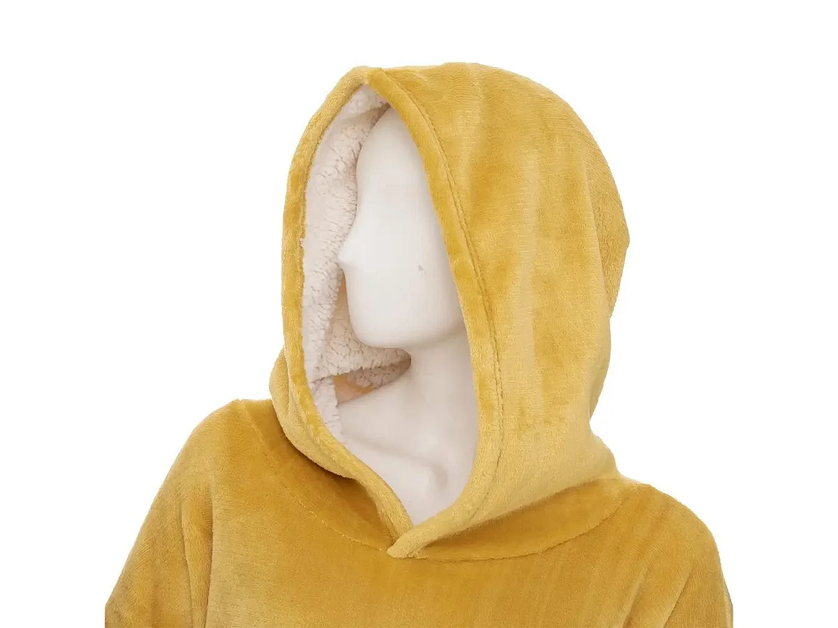 Plaid Sweat Manche "Flan" 85x118cm Ocre