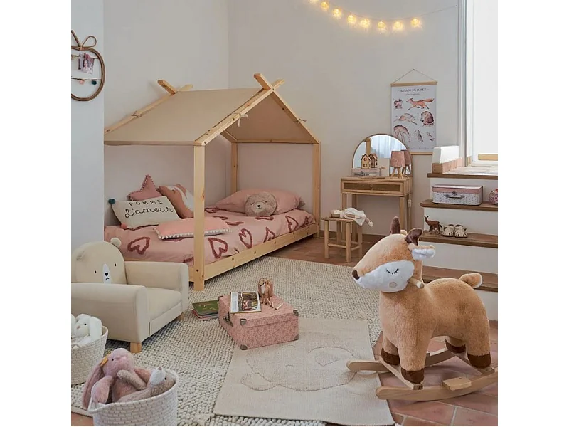 Bettbezug Baumwolle rosa 90x190cm