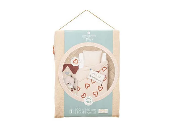 Bettbezug Baumwolle rosa 90x190cm