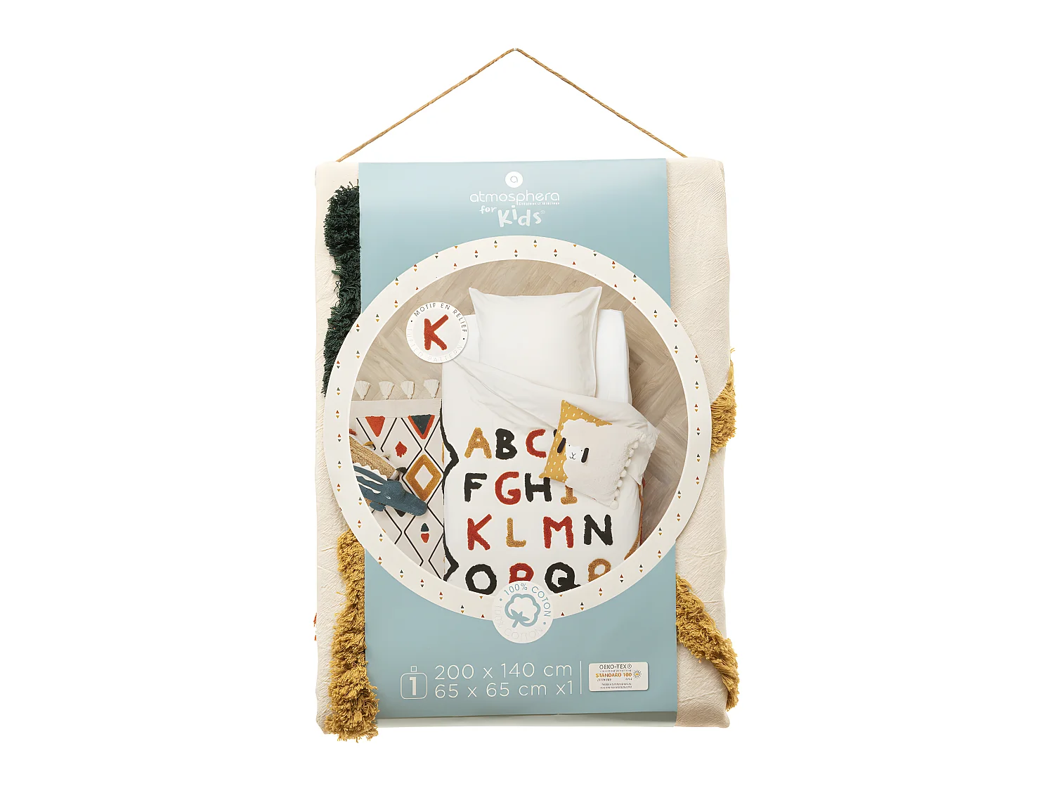 Parure de Lit 2 Pièces "Oasis" 140x200cm Ivoire